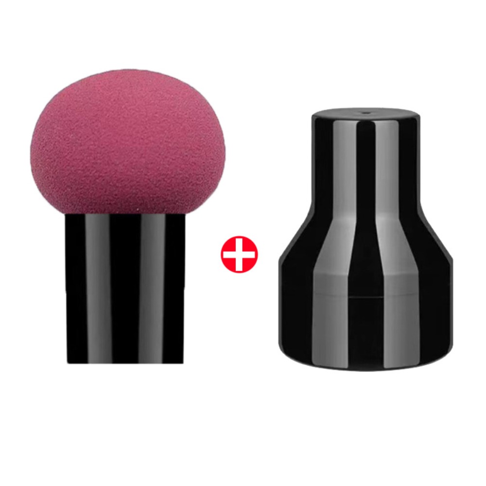 Beauty Makeup News - 新しいキノコ型メイクアップスポンジ 収納ボックス付き 乾湿両用メイクブラシ ファンデーション用化粧パフ パウダー用美容ツール