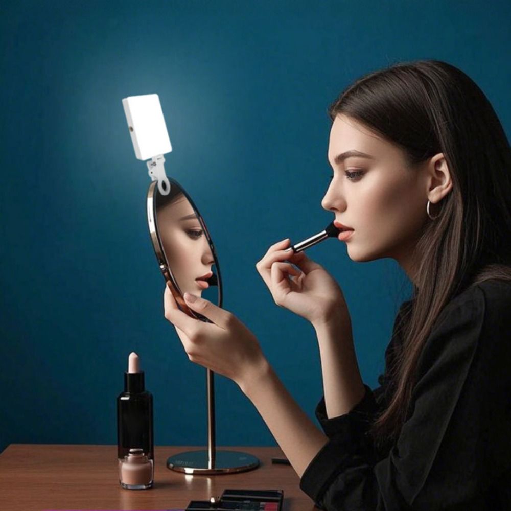 Beauty Makeup Light - ポケットサイズ磁気LEDフィルライトRGBポータブルビューティーランプハンドヘルドタブレットクリップ自撮りランプメイクアップ撮影用