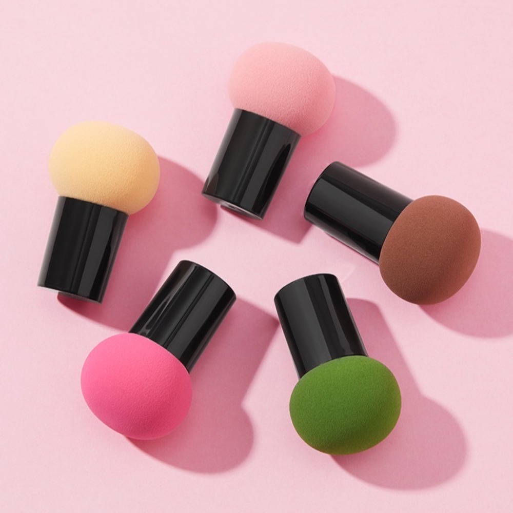 新しいキノコ型メイクアップスポンジ 収納ボックス付き 乾湿両 - Beauty Makeup News のレビューと価格