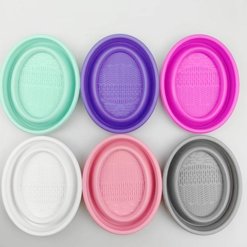 折りたたみ式パウダーパフ洗浄ボウル アイシャドウブラシ洗浄マ - Beauty Home Makeup のレビューと価格