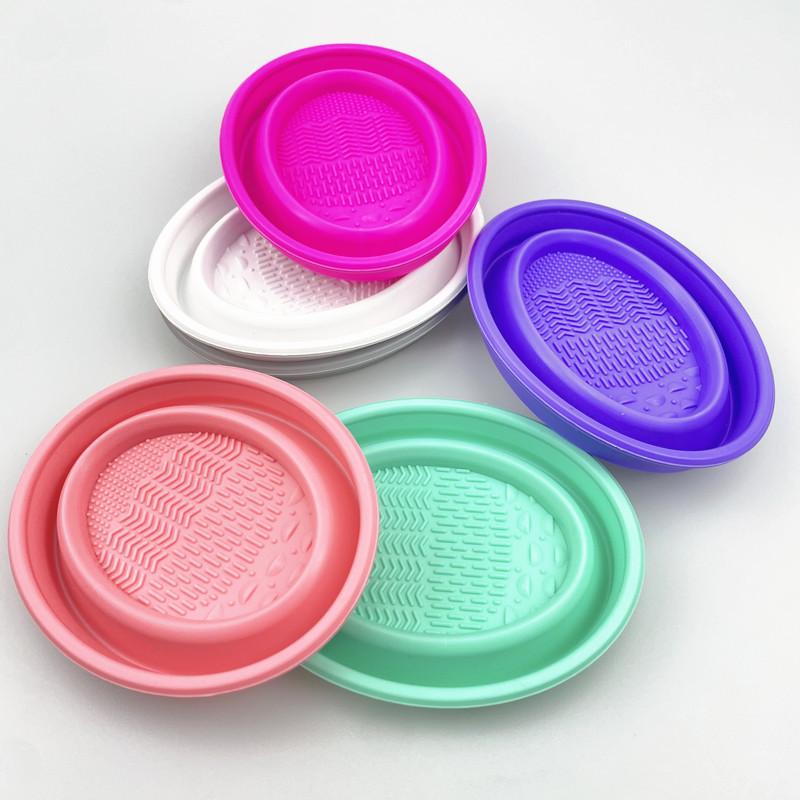 折りたたみ式パウダーパフ洗浄ボウル アイシャドウブラシ洗浄マ - Beauty Home Makeup のレビューと価格