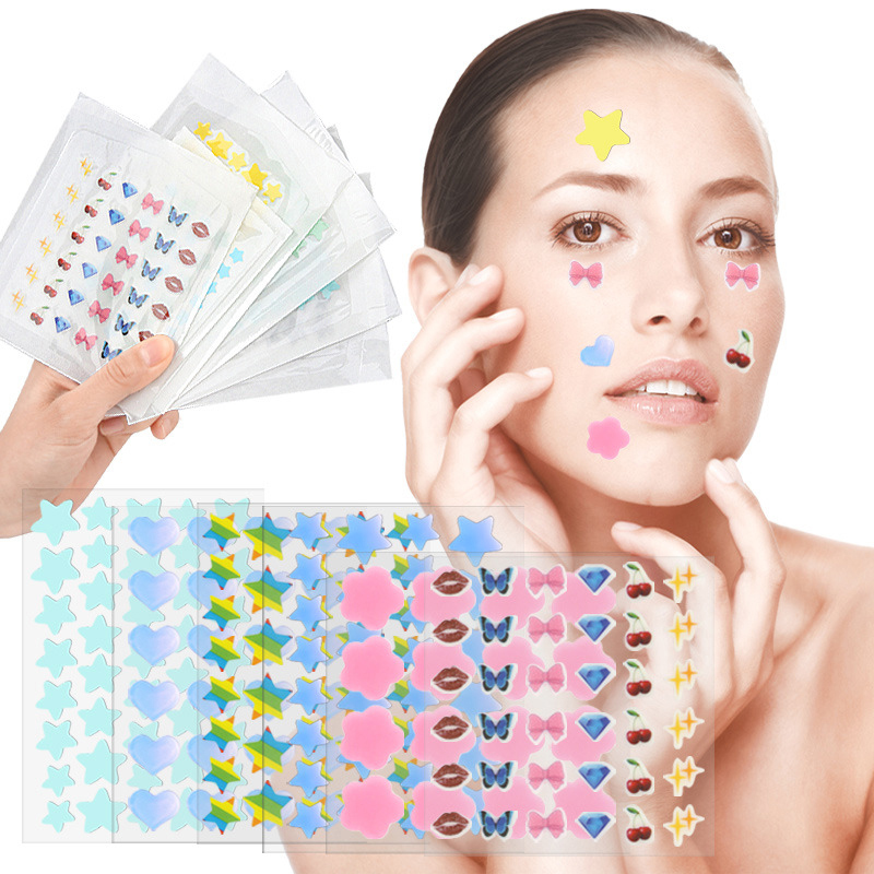 カラー漫画ニキビパッチスキンケアステッカーコンシーラーフェイ - Beauty Makeup Tool のレビューと価格