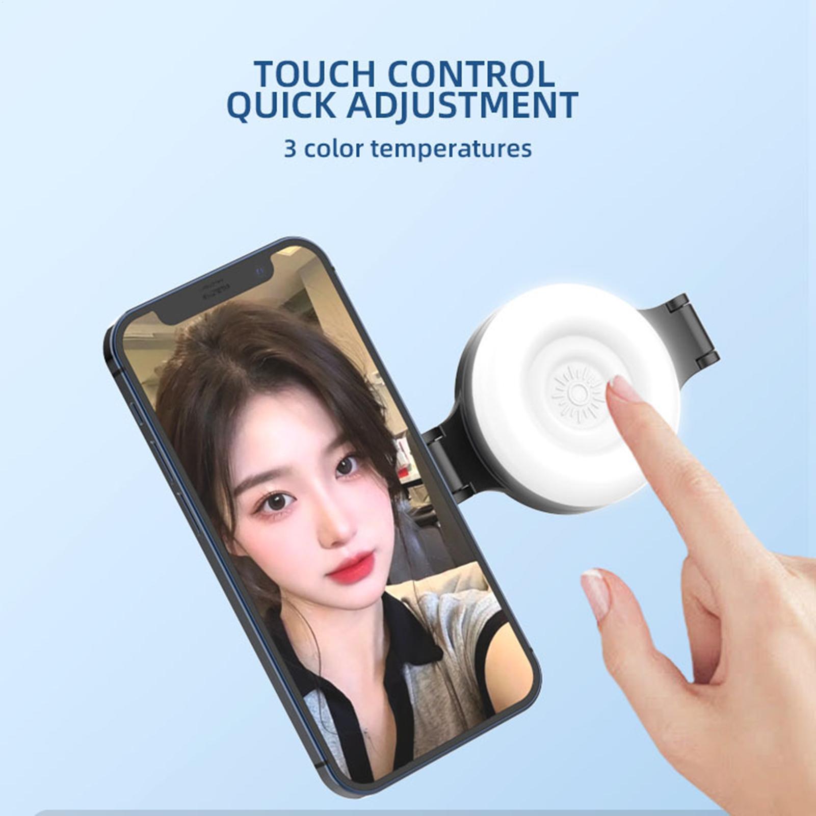 磁気自撮りライト 調光可能なソフト懐中電灯 ミラー付き 磁気 - Beauty Makeup Light のレビューと価格