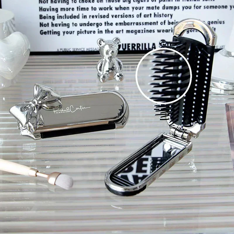 新しいスライバーボウ折りたたみコームミラーエアクッションコー - Beauty Makeup News のレビューと価格