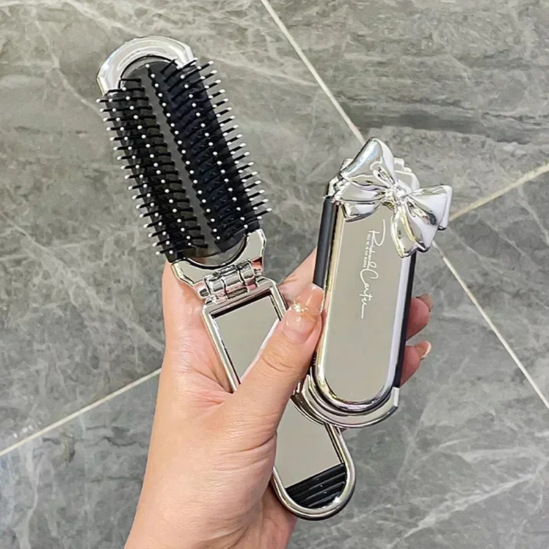 新しいスライバーボウ折りたたみコームミラーエアクッションコー - Beauty Makeup News のレビューと価格