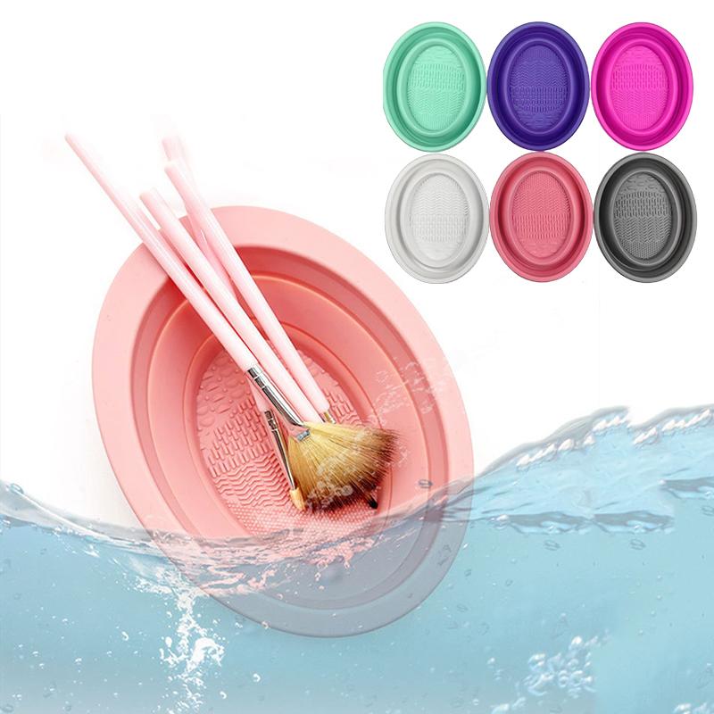 ソフトシリコーン化粧ブラシクリーナー折りたたみパウダーパフク - Beauty Home Makeup のレビューと価格