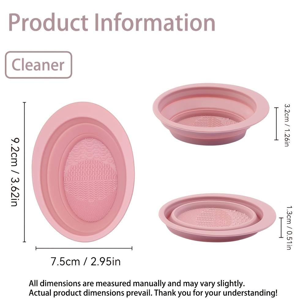 折りたたみ式シリコン製メイクブラシクリーナーボウル、ブラシ・ - Beauty Home Makeup のレビューと価格