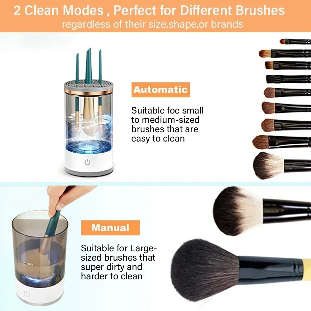 自動電動メイクブラシクリーナー USBプラグ式 化粧ブラシ洗 - Beauty Home Makeup のレビューと価格
