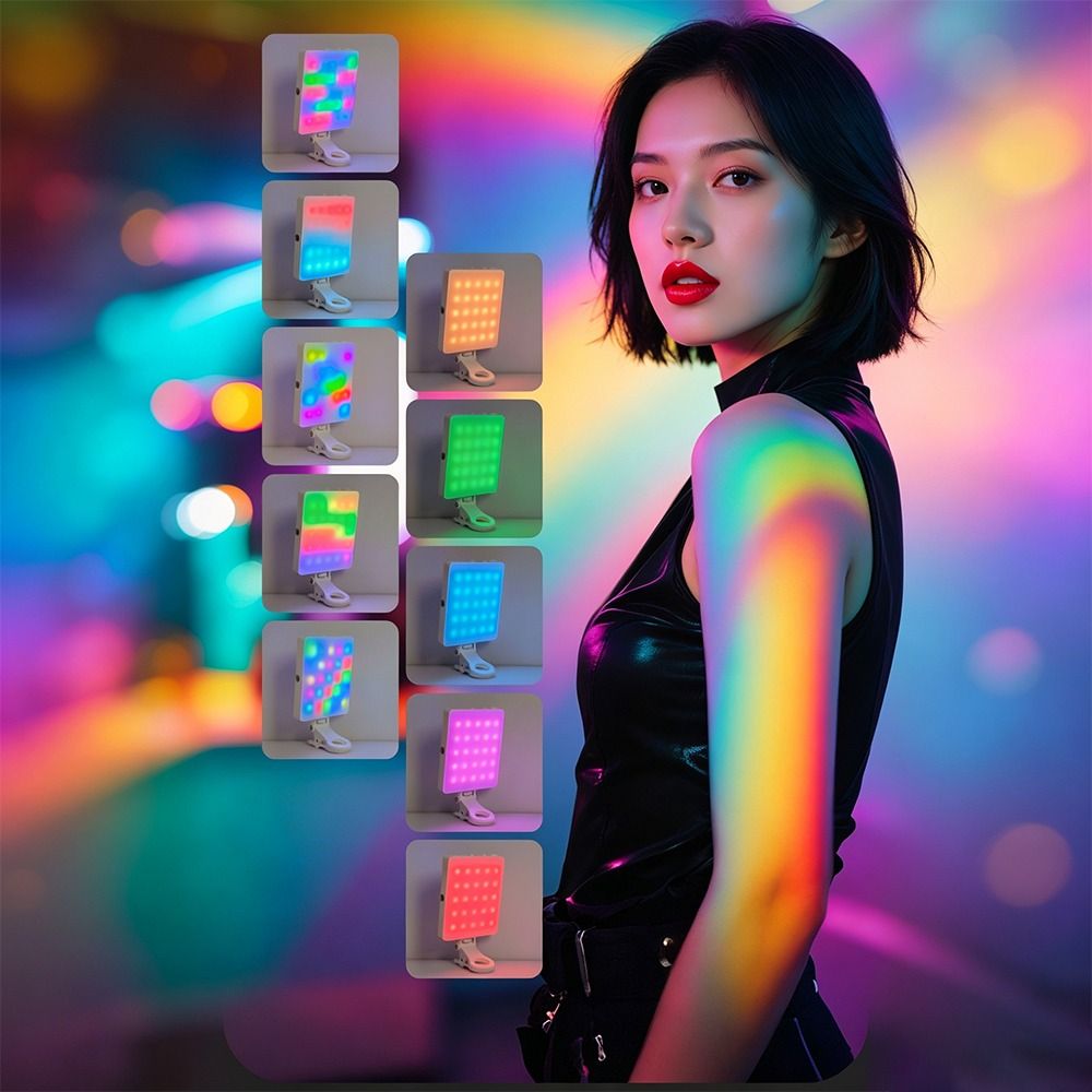 ポケットサイズ磁気LEDフィルライトRGBポータブルビューテ - Beauty Makeup Light のレビューと価格