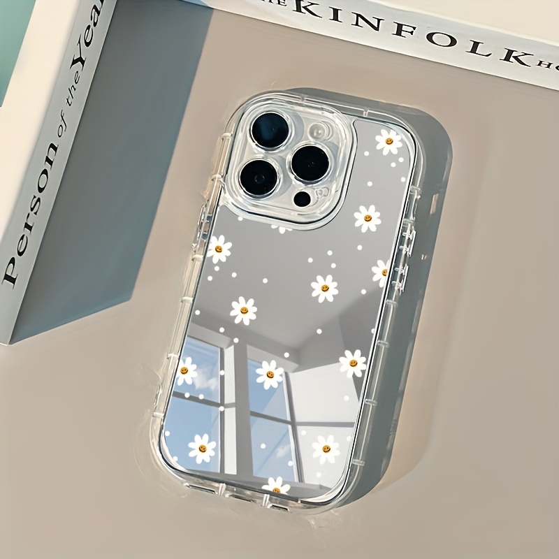 美しい小花柄の鏡面仕上げのiPhone17 16 15 14 - Makeup Plus Beauty のレビューと価格