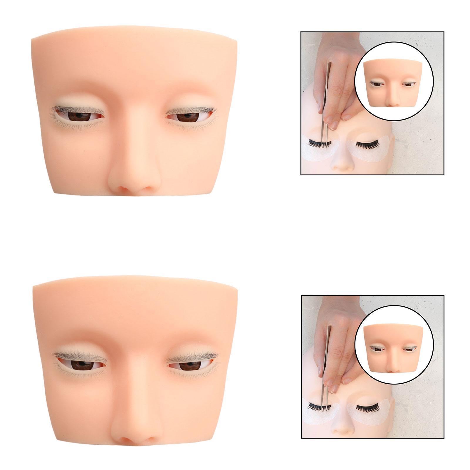 シリコーンまつげマネキンヘッドスキン練習パッド美容学校用美容 - Beauty Makeup School のレビューと価格