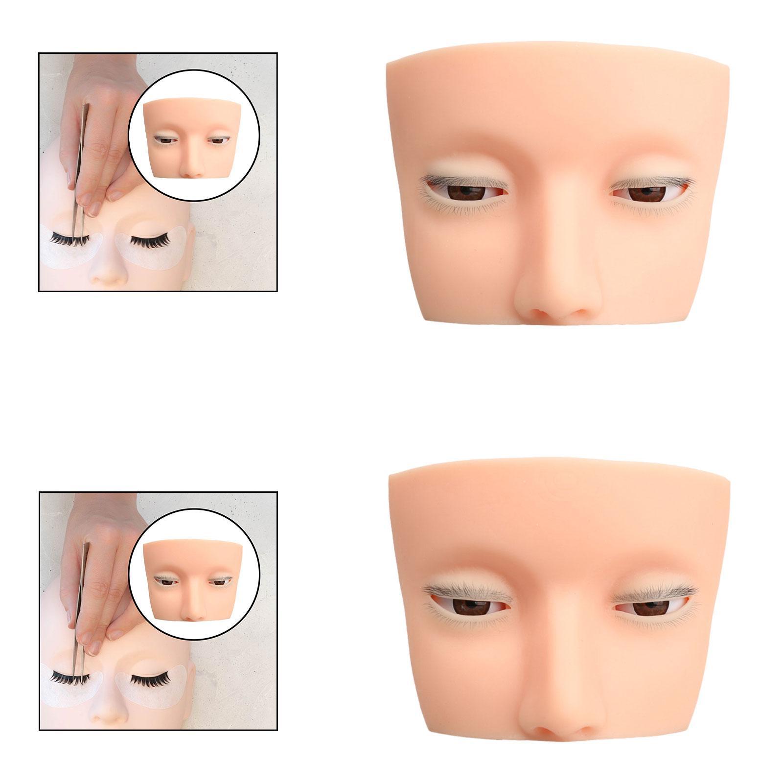 シリコーンまつげマネキンヘッドスキン練習パッド美容学校用美容 - Beauty Makeup School のレビューと価格