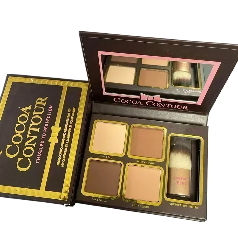 新4色メイクアップパウダー ココア フェイシャルコントゥア  - Beauty Makeup News のレビューと価格