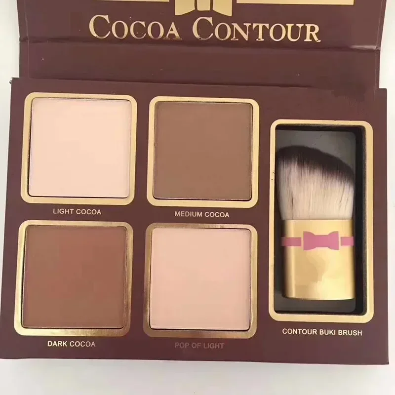 新4色メイクアップパウダー ココア フェイシャルコントゥア  - Beauty Makeup News のレビューと価格