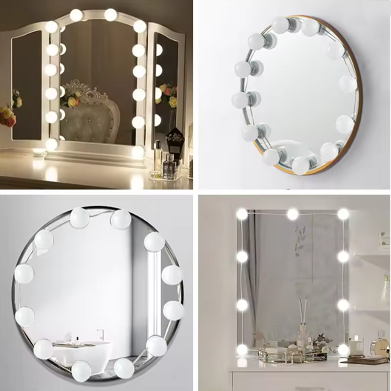 LED化粧鏡ライト ハリウッドスタイル USB調光可能 明る - Beauty Makeup Light のレビューと価格