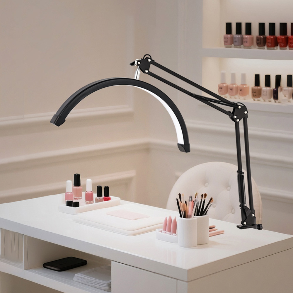 16インチのデスクトップ用クリップオンフィルライト、美容院、 - Beauty Makeup Light のレビューと価格