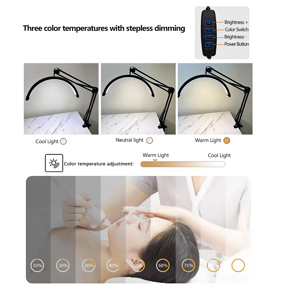 16インチのデスクトップ用クリップオンフィルライト、美容院、 - Beauty Makeup Light のレビューと価格